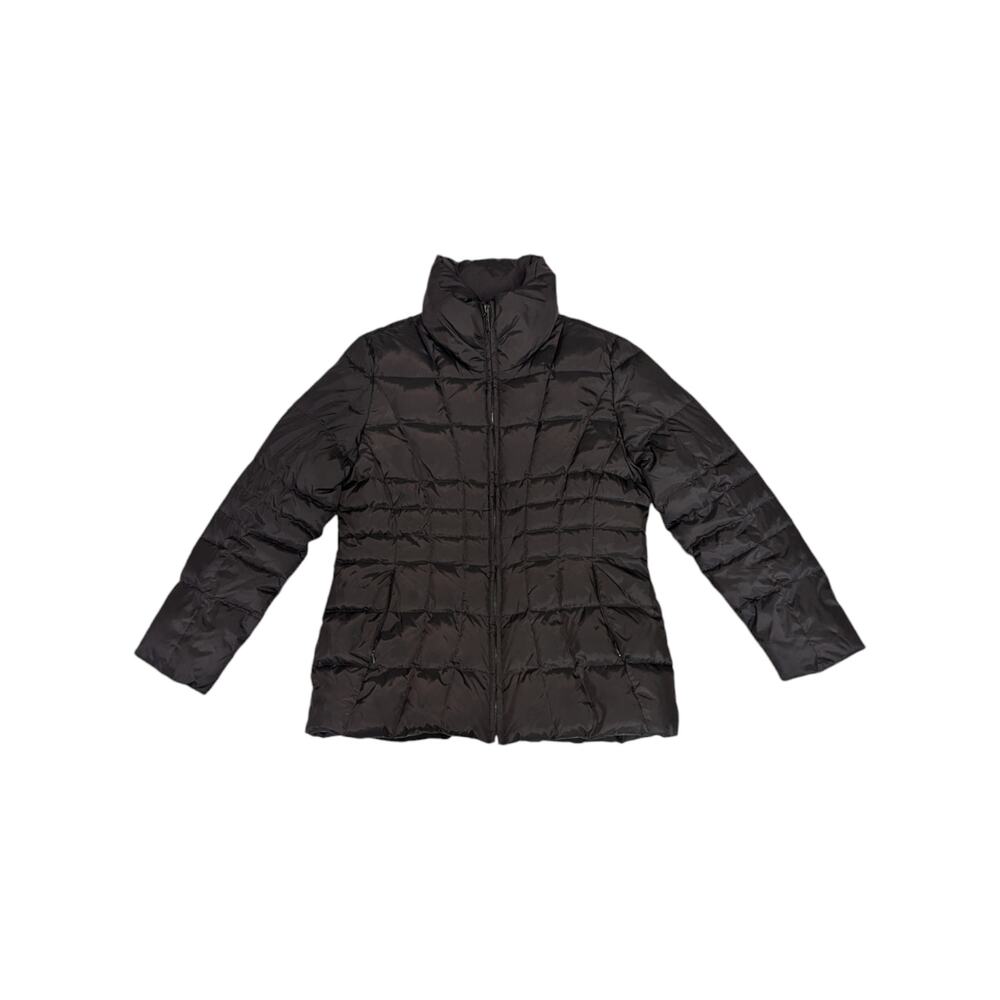 Calvin Klein Down Feather Puffer Coat Winter Outerwear Gorpcore Brown Womens